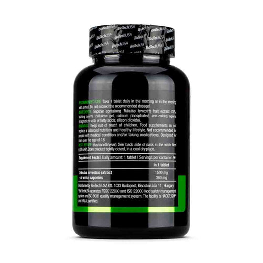 Tribulus Maximus, 1500 mg, BiotechUSA, 90 tablete