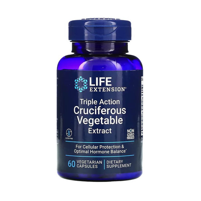 Triple Action Cruciferous Vegetable Extract, Life Extension, 60 capsule