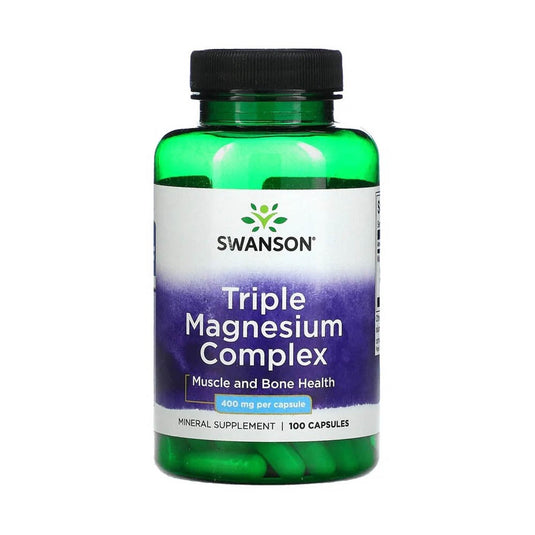 Triple Magnesium Complex, 400mg, Swanson, 100 capsule SW808