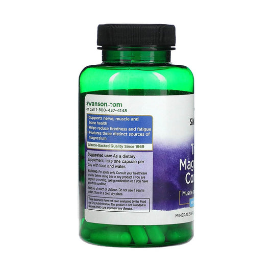 Triple Magnesium Complex, 400mg, Swanson, 100 capsule SW808