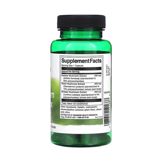 Triple Mushroom Complex Extract, Swanson, 60 capsule SWH168