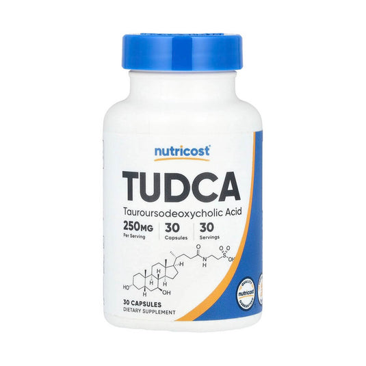 TUDCA (Acid Tauroursodeoxicolic), 250 mg, Nutricost, 30 capsule