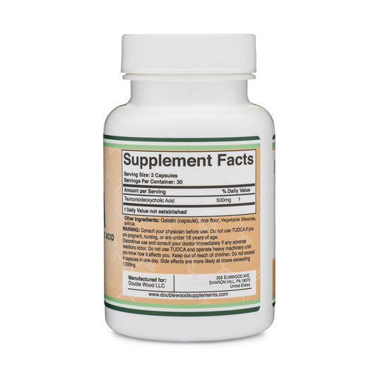 TUDCA, 500 mg, Double Wood Supplements, 60 capsule