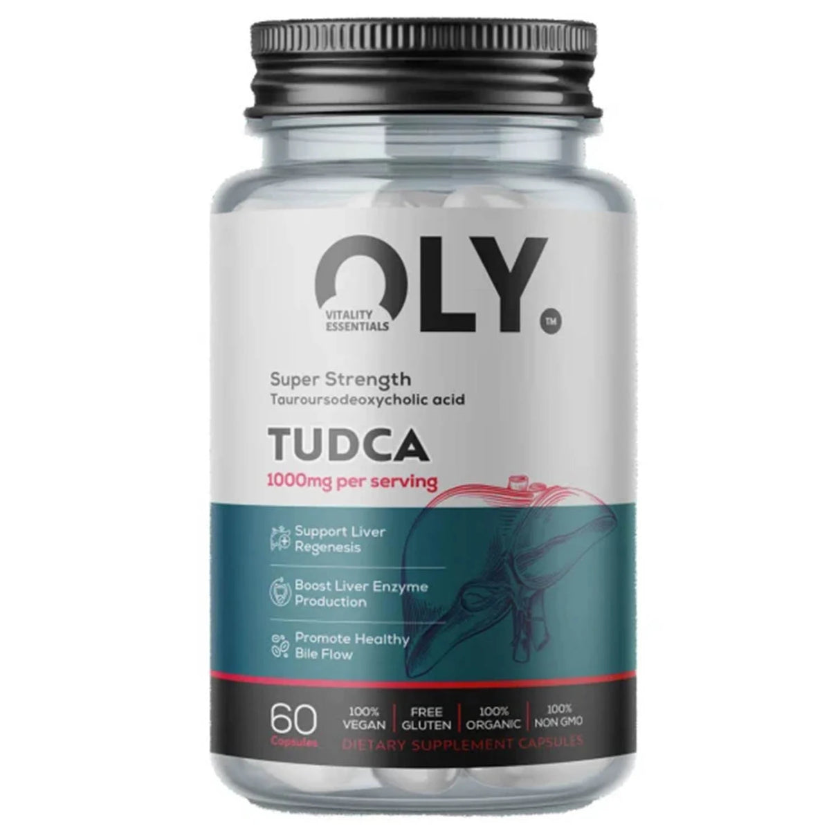 TUDCA (Protecție Hepatică), 500 mg, Oly, 60 capsule