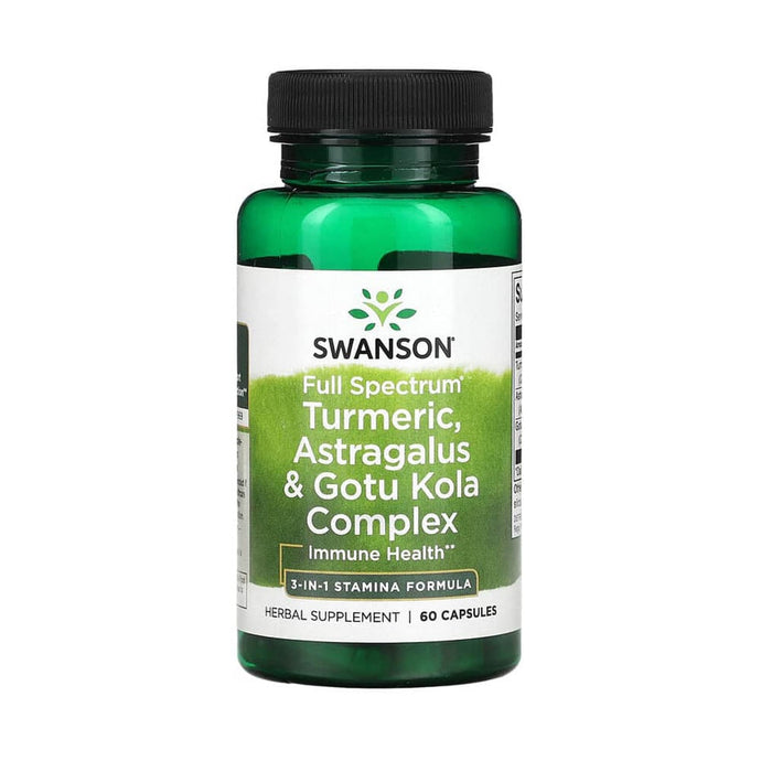 Turmeric, Astragalus & Gotu Kola, Swanson, 60 capsule SW1570