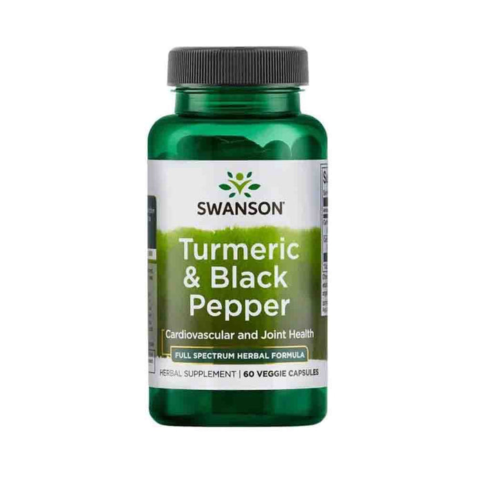Turmeric & Black Pepper, Swanson, 60 capsule SW1613