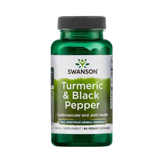 Turmeric & Black Pepper, Swanson, 60 capsule SW1613