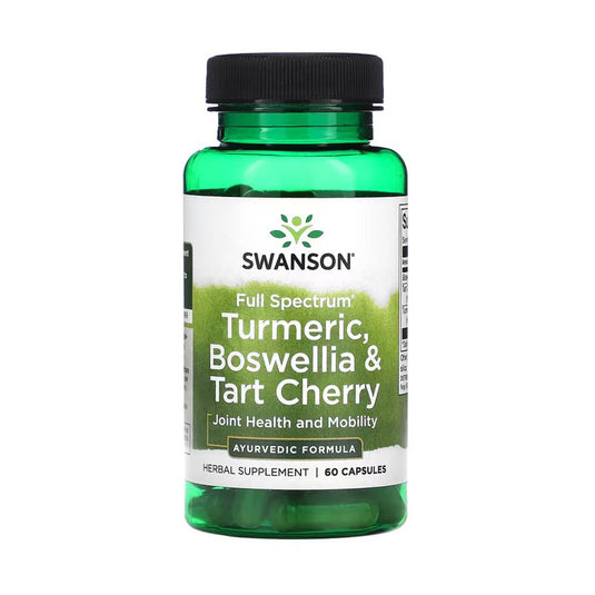 Turmeric, Boswellia & Tart Cherry, Swanson, 60 capsule SW1592