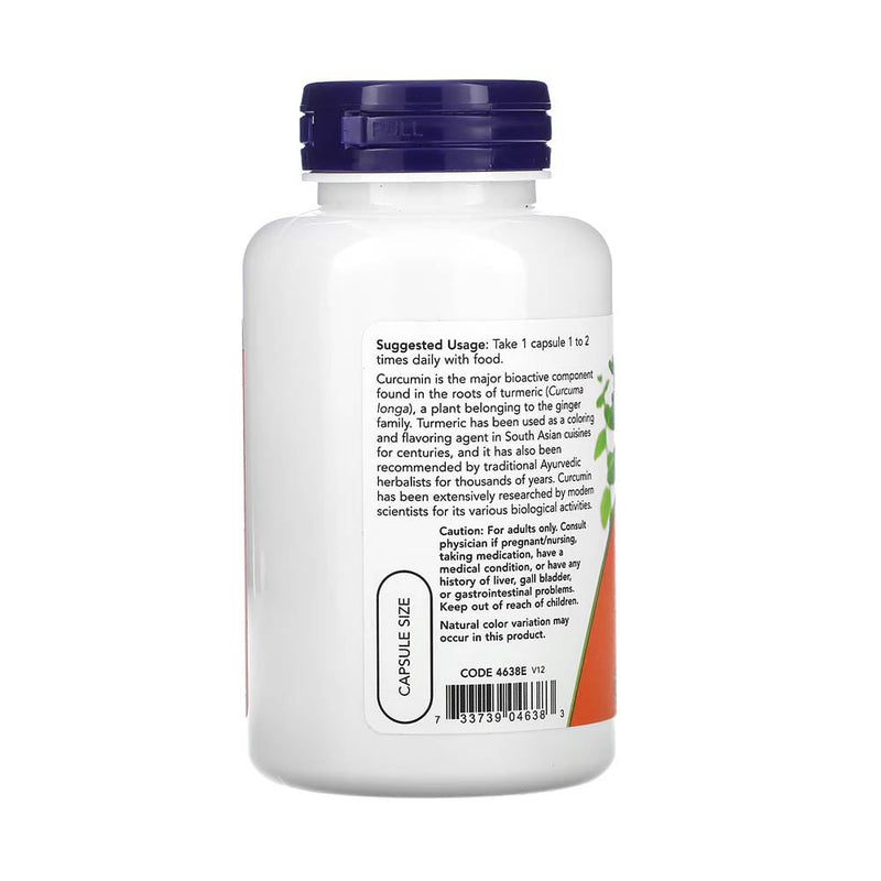 Încărcați imaginea în vizualizatorul Galerie, Turmeric Curcumin Extract, 665 mg, Now Foods, 60 capsule
