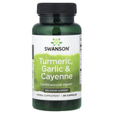 Turmeric, Garlic & Cayenne, Swanson, 60 capsule SW1575