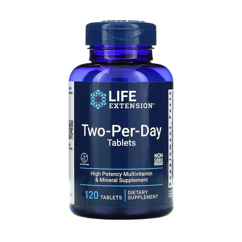 Încărcați imaginea în vizualizatorul Galerie, Two-Per-Day Multivitamin &amp; Mineral, Life Extension, 60 capsule
