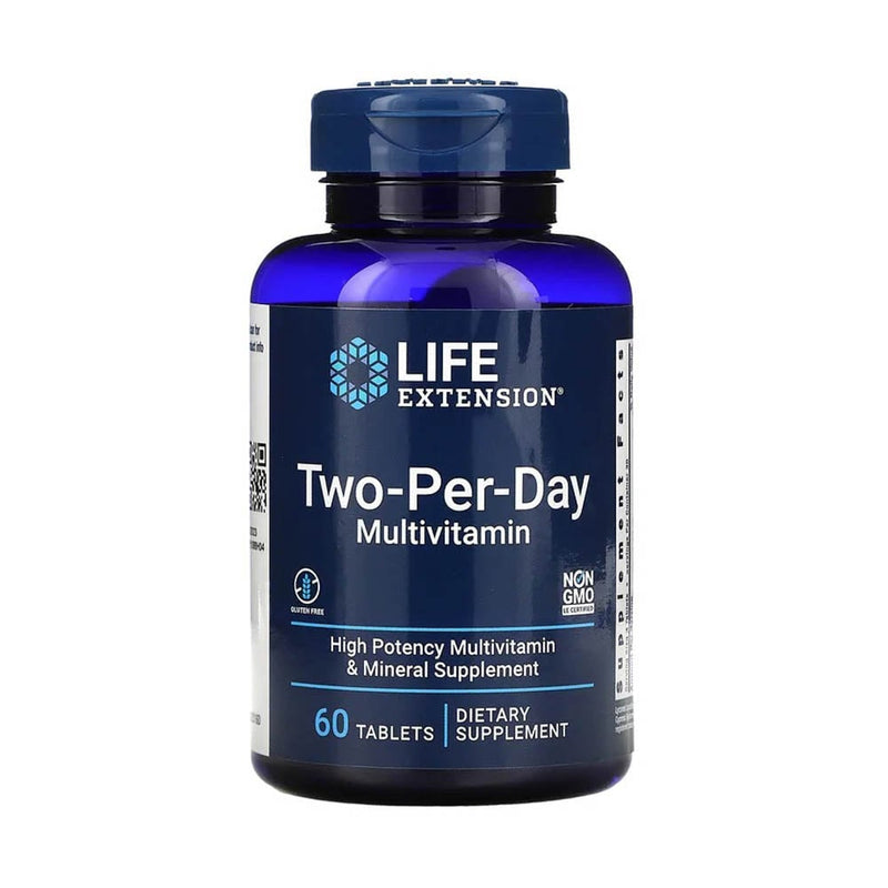 Încărcați imaginea în vizualizatorul Galerie, Two-Per-Day Multivitamin &amp; Mineral, Life Extension, 60 capsule
