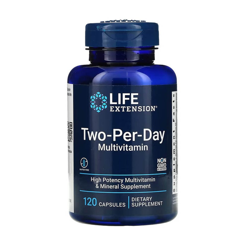 Încărcați imaginea în vizualizatorul Galerie, Two-Per-Day Multivitamin &amp; Mineral, Life Extension, 60 capsule
