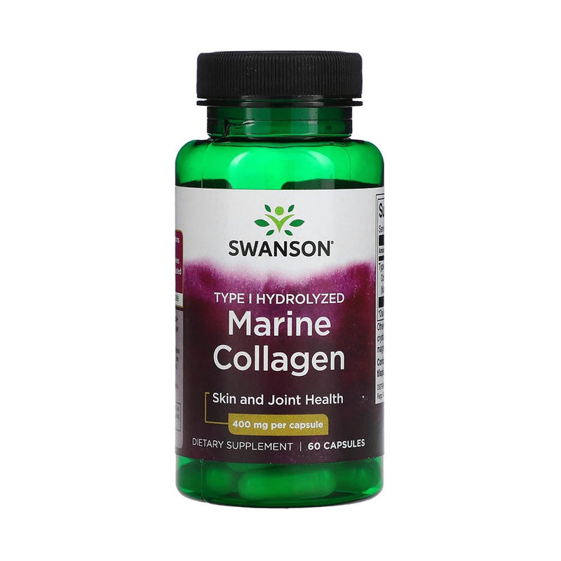 Încărcați imaginea în vizualizatorul Galerie, Type I Hydrolyzed Marine Collagen Peptides, 400 mg, Swanson, 60 capsule SWU1034
