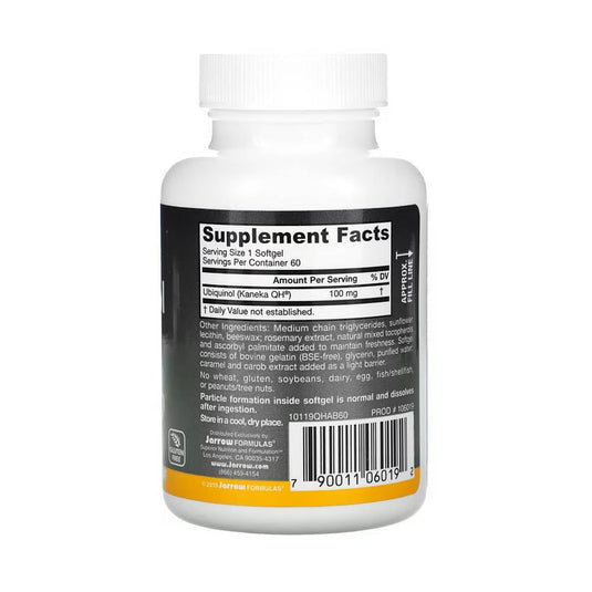 Ubiquinol, QH-Absorb, 100 mg, Jarrow Formulas, 60 softgels