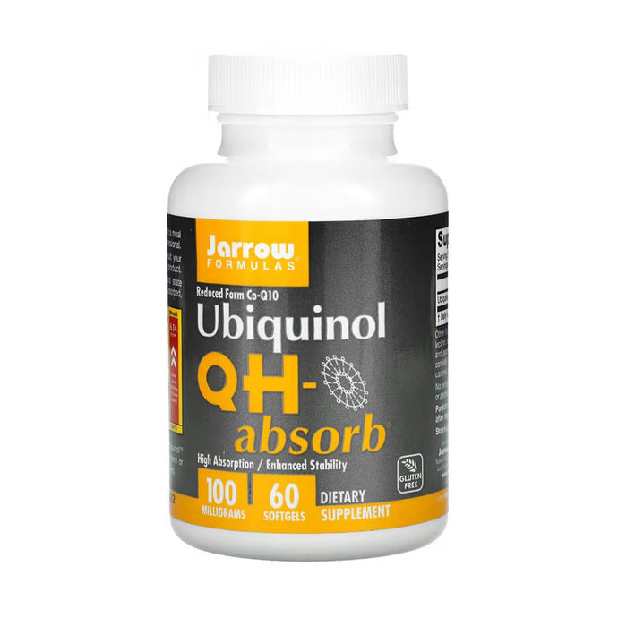 Ubiquinol, QH-Absorb, 100 mg, Jarrow Formulas, 60 softgels