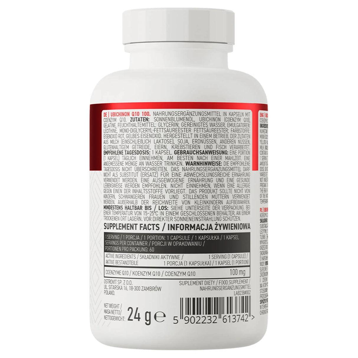 Ubiquinone CoQ10, 100 mg, OstroVit, 60 capsule