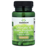 Ultimate 16 Strain Probiotic With FOS, 3.2 Billion CFU, Swanson, 30 capsule SWA057