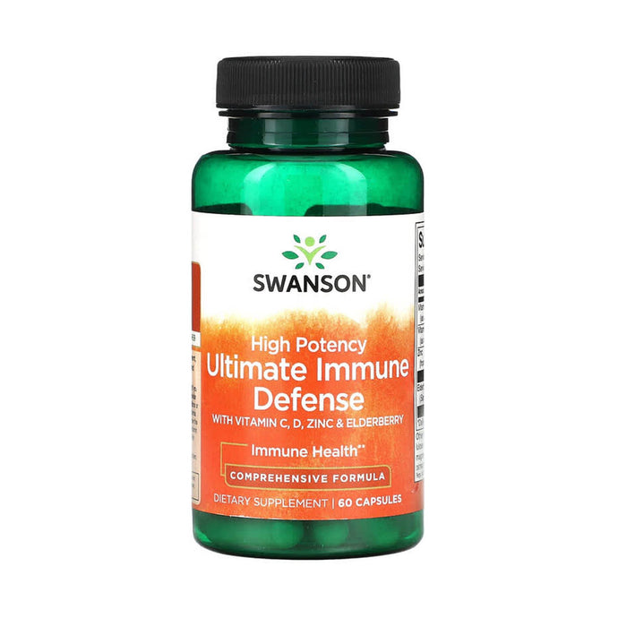 Ultimate Immune Defense with C, D, Zinc & Elderberry, Swanson, 60 capsule SW1812