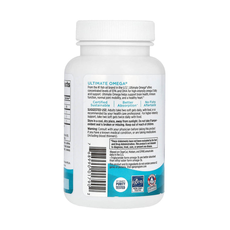 Încărcați imaginea în vizualizatorul Galerie, Ultimate Omega, 1280 mg, Nordic Naturals, 60 softgels
