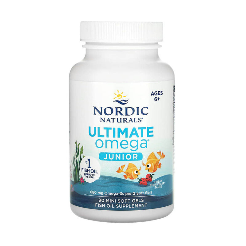 Încărcați imaginea în vizualizatorul Galerie, Ultimate Omega Junior, 680 mg, Nordic Naturals, 90 Mini Softgels
