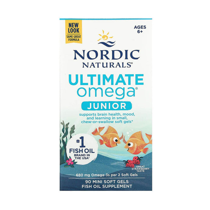 Ultimate Omega Junior, 680 mg, Nordic Naturals, 90 Mini Softgels