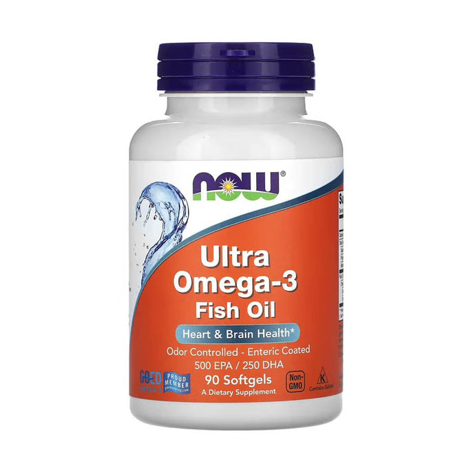 Ultra Omega-3, 500mg EPA / 250mg DHA, Now Foods, 90 softgels