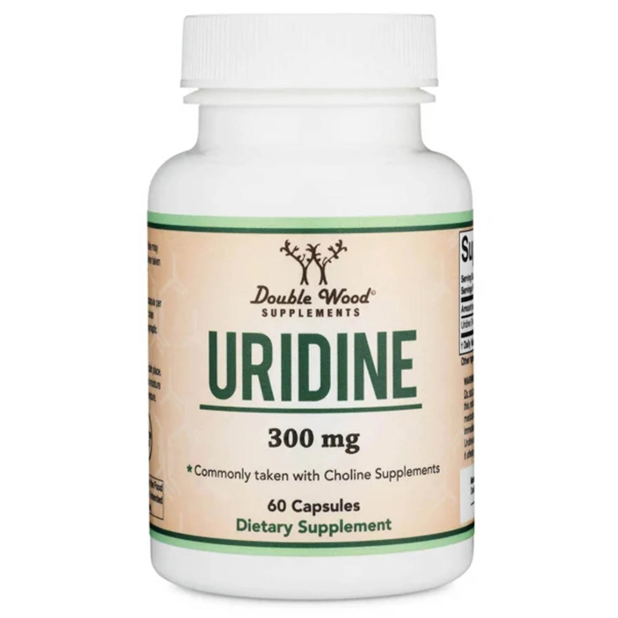 Uridine (Neuroplasticitate), 300 mg, Double Wood Supplements, 60 capsule