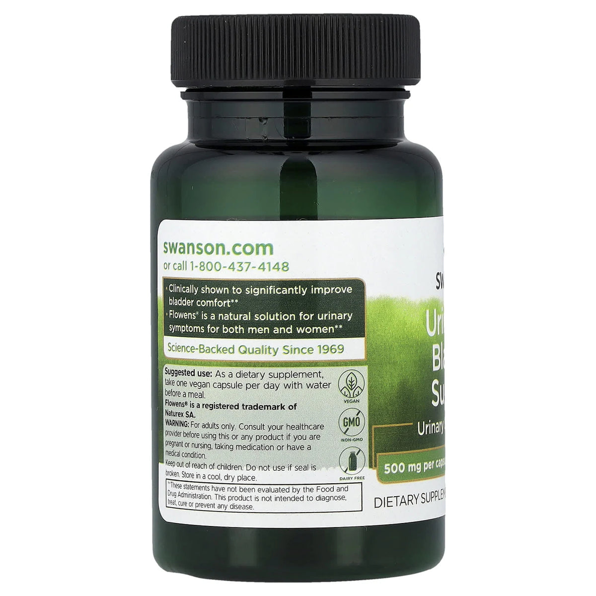 Urinary & Bladder Support (Tractul Urinar), 500 mg, Swanson, 30 capsule SW1959