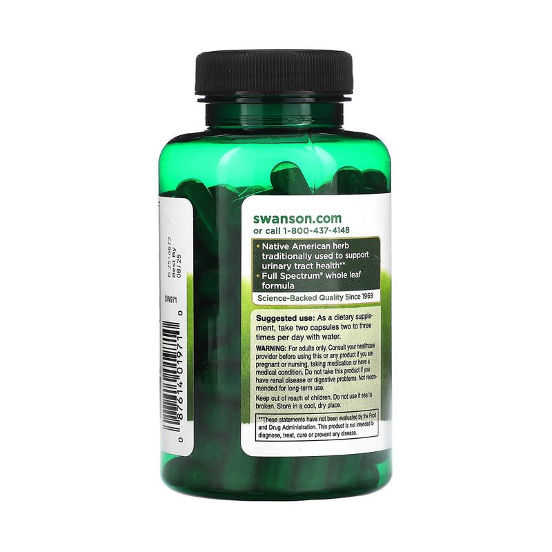 Încărcați imaginea în vizualizatorul Galerie, Uva Ursi Leaf (Strugurii Ursului), 450 mg, Swanson, 100 capsule SW971
