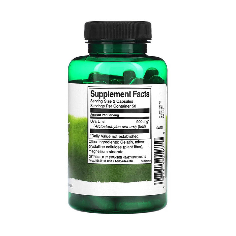 Încărcați imaginea în vizualizatorul Galerie, Uva Ursi Leaf (Strugurii Ursului), 450 mg, Swanson, 100 capsule SW971
