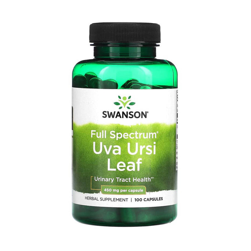 Încărcați imaginea în vizualizatorul Galerie, Uva Ursi Leaf (Strugurii Ursului), 450 mg, Swanson, 100 capsule SW971
