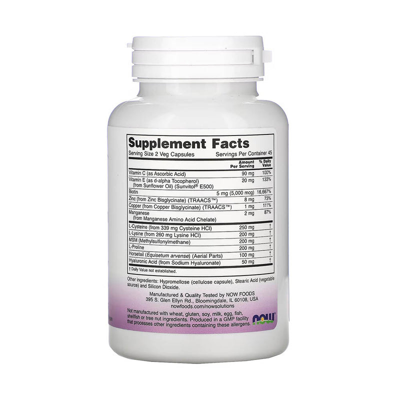 Încărcați imaginea în vizualizatorul Galerie, Vegan Hair, Skin &amp; Nails, Now Foods, 90 capsule
