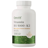Vegan Vitamin D3 4000 IU + K2, OstroVit, 100 tablete