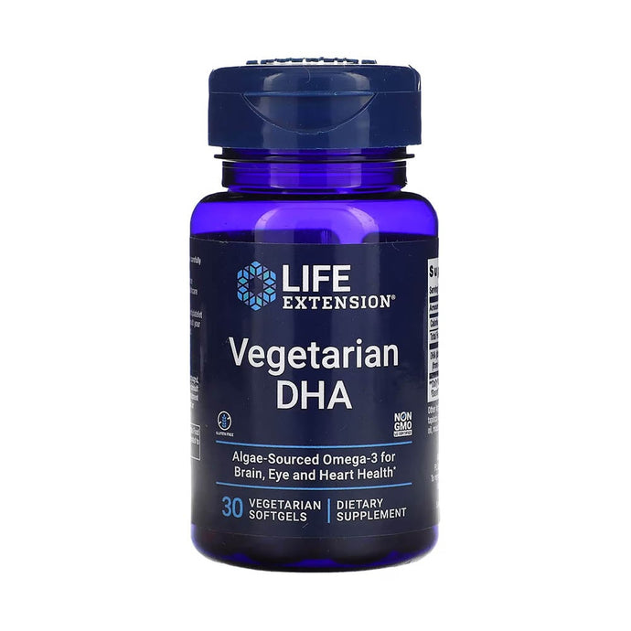 Vegetarian Omega 3 DHA, Life Extension, 30 softgels