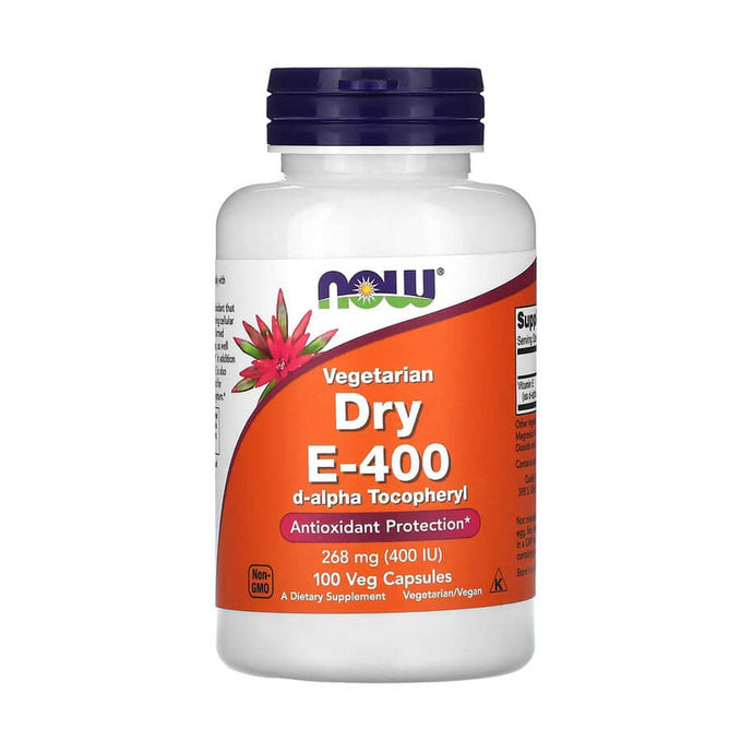 Vegetarian Dry E-400, 268 mg (400 IU), Now Foods, 100 capsule