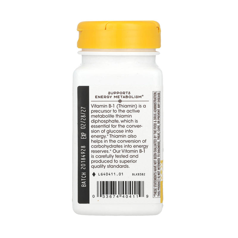 Încărcați imaginea în vizualizatorul Galerie, Vitamin B-1, 100 mg, Nature&#39;s Way, 100 Capsule
