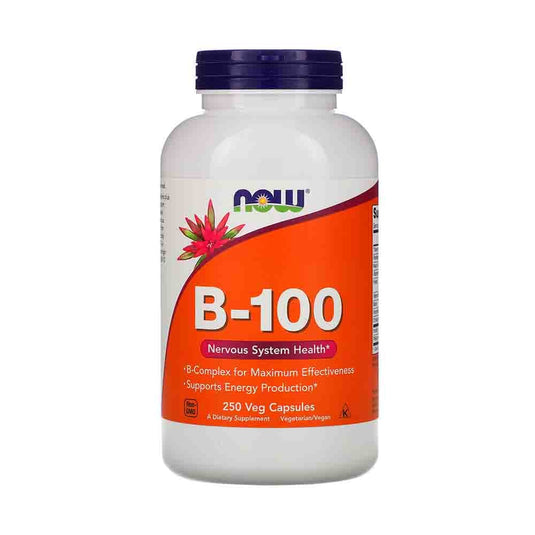 Vitamin B-100 (Complex Vitamina B) 100 mg, Now Foods, 100 capsule