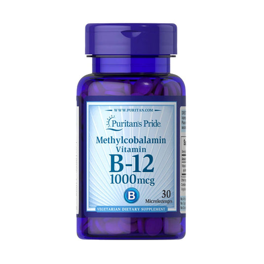 Vitamin B-12, Metilcobalamina, 1000 mcg, Puritan's Pride, 30 tablete