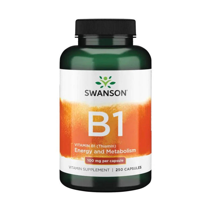 Vitamin B1 Thiamin, 100 mg, Swanson, 250 capsule SW016