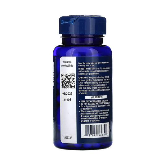 Vitamin B3 Niacin, 500 mg, Life Extension, 100 capsule