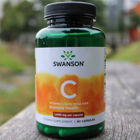 Vitamin C 1000mg with Rose Hips, Swanson, 90 capsule SW1054