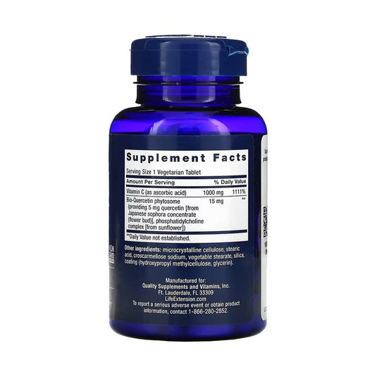 Vitamin C and Bio-Quercetin, Life Extension, 60 tablete