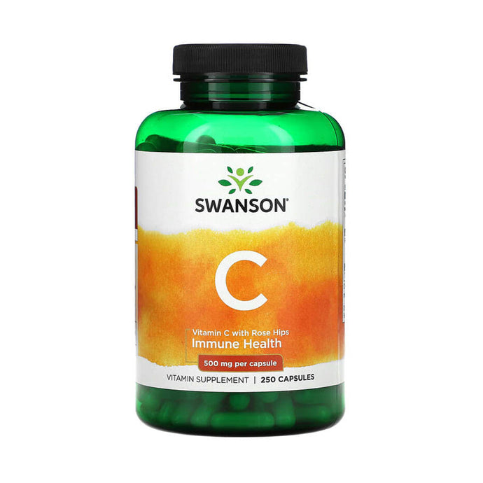Vitamina C cu Măceșe, 500 mg, Swanson, 250 capsule SW102