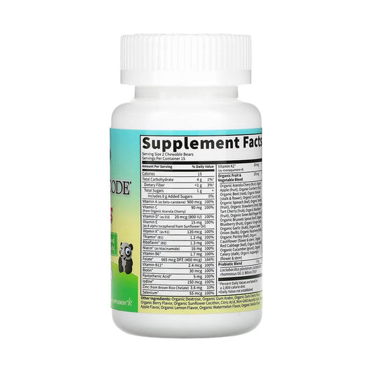 Vitamin Code, Kids, Chewable Whole Food Multivitamin, Garden of Life, 30 drajeuri