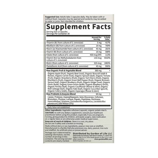 Vitamin Code, RAW B-Complex, Garden of Life, 60 capsule