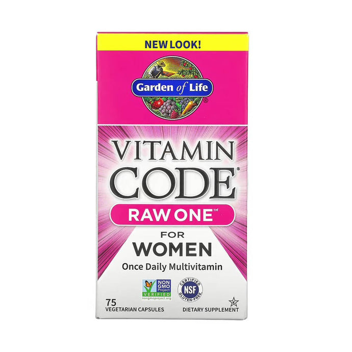Vitamin Code, RAW One, Once Daily Multivitamin for Women, Garden of Life, 75 capsule