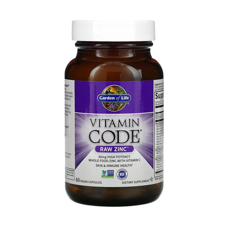 Încărcați imaginea în vizualizatorul Galerie, Vitamin Code, RAW Zinc, Garden of Life, 60 capsule
