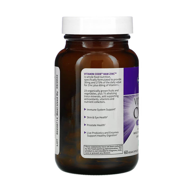 Încărcați imaginea în vizualizatorul Galerie, Vitamin Code, RAW Zinc, Garden of Life, 60 capsule
