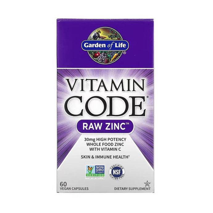Vitamin Code, RAW Zinc, Garden of Life, 60 capsule